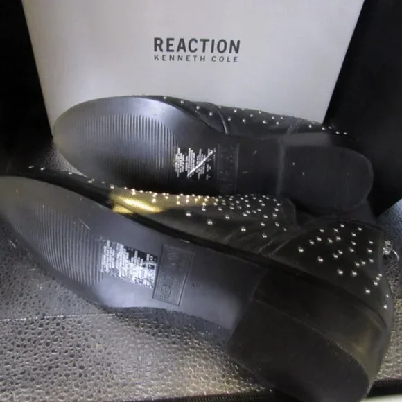 Women's Kenneth Cole  Reaction Size 9 Ankle Boots.  Black.  NWT - Picture 4 of 6